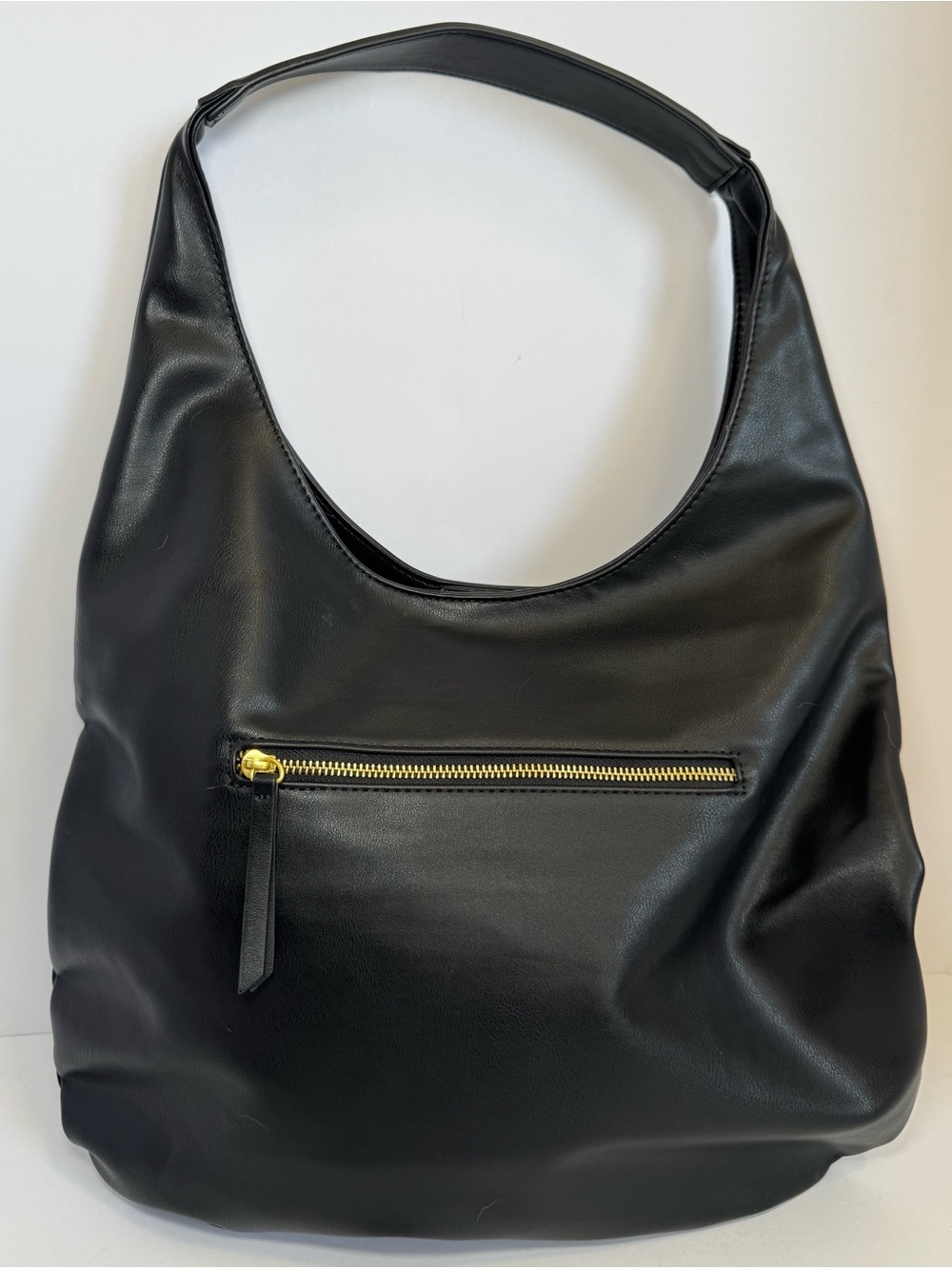 Fawn Design Slouchy Tote black faux leather